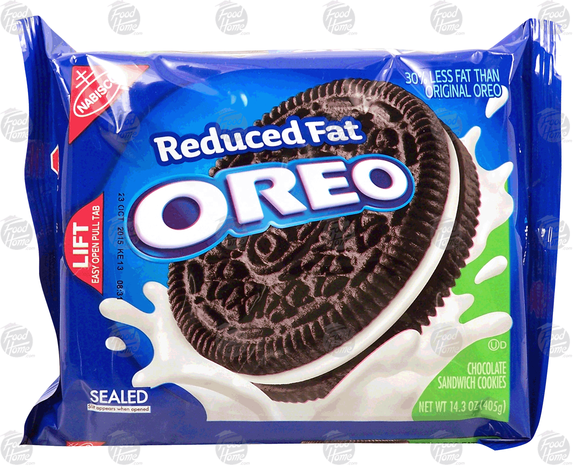 Nabisco Oreo reduced fat chocolate sandwich cookies Full-Size Picture